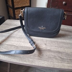 Kate Spade Black Leather Crossbody Bag
